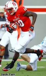 Shadrach Thornton ran for 145 yards and two touchdowns.