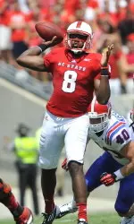 Brandon Mitchell drops back to pass.