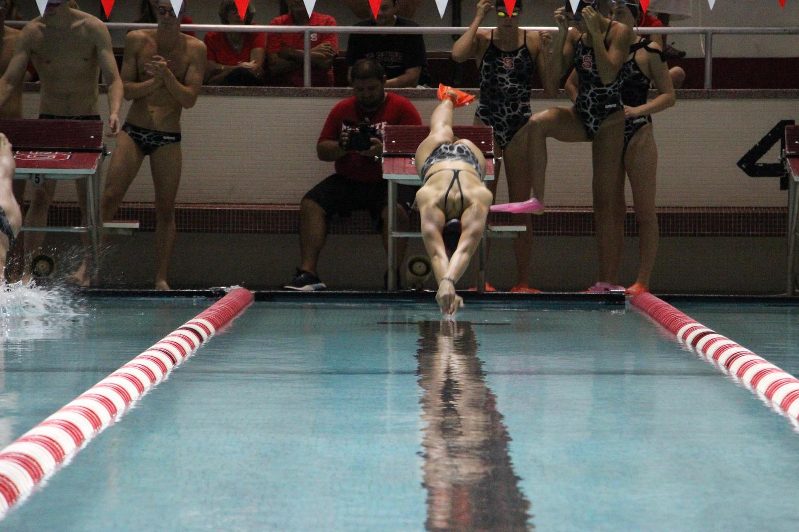 Swimming And Diving Hosts A Successful Wolfpack Games - NC State ...