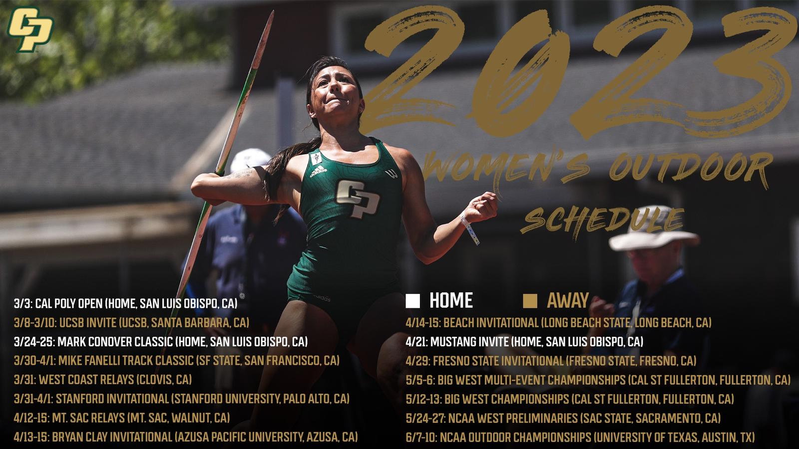 Cal Poly Track & Field Releases Outdoor Schedule - Cal Poly