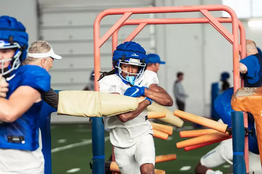 Boise State Football 2024 Fall Camp Practice No. 17 at Caven Williams Sports Complex. Photo by Kenna Harbison