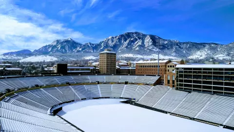 Folsom Field and Flatirons