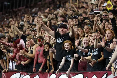 The Montana Grizzlies take on the Missouri State Bears on August 31, 2024 in Washington Grizzly Stadium in Missoula, Montana.  The Grizzlies defeated the Bears 29-24.