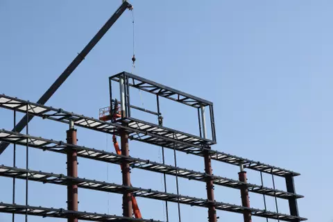 Construction begins on the new videoboard at Carter-Finley Stadium