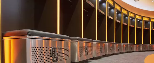 O'Brate Stadium locker room
