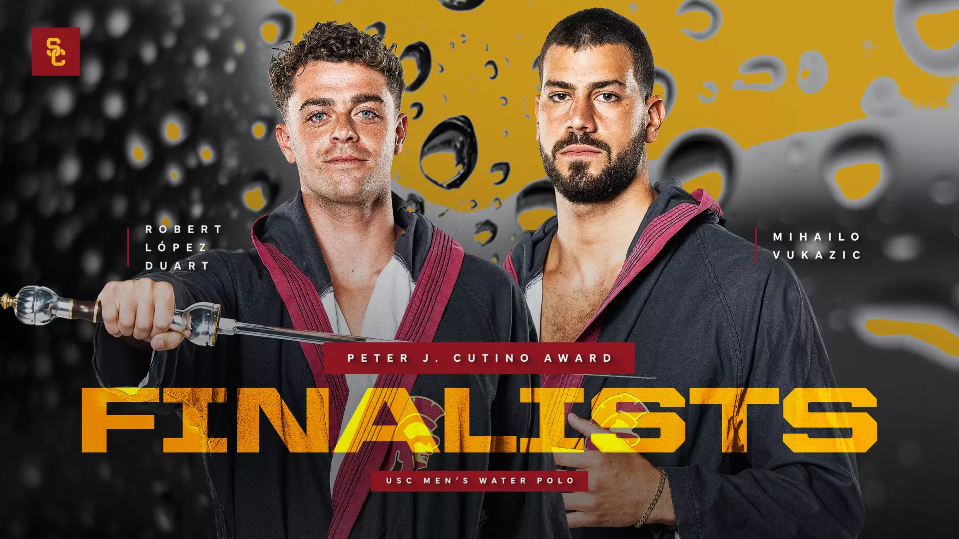 Men's Cutino Award Finalists - Robert López Duart and Mihailo Vukazic
