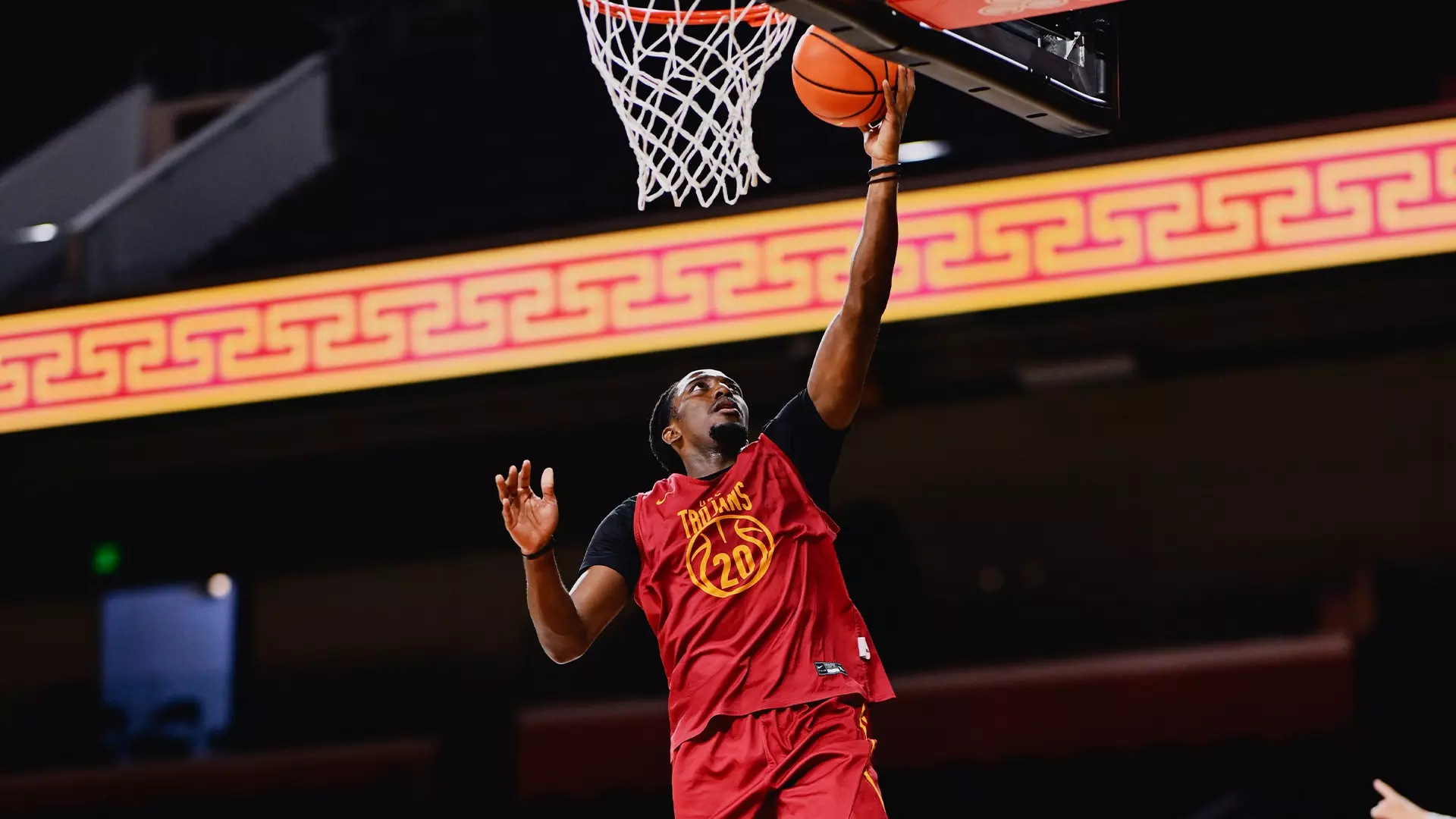 Jadis Jones shoots a layup during a summer practice