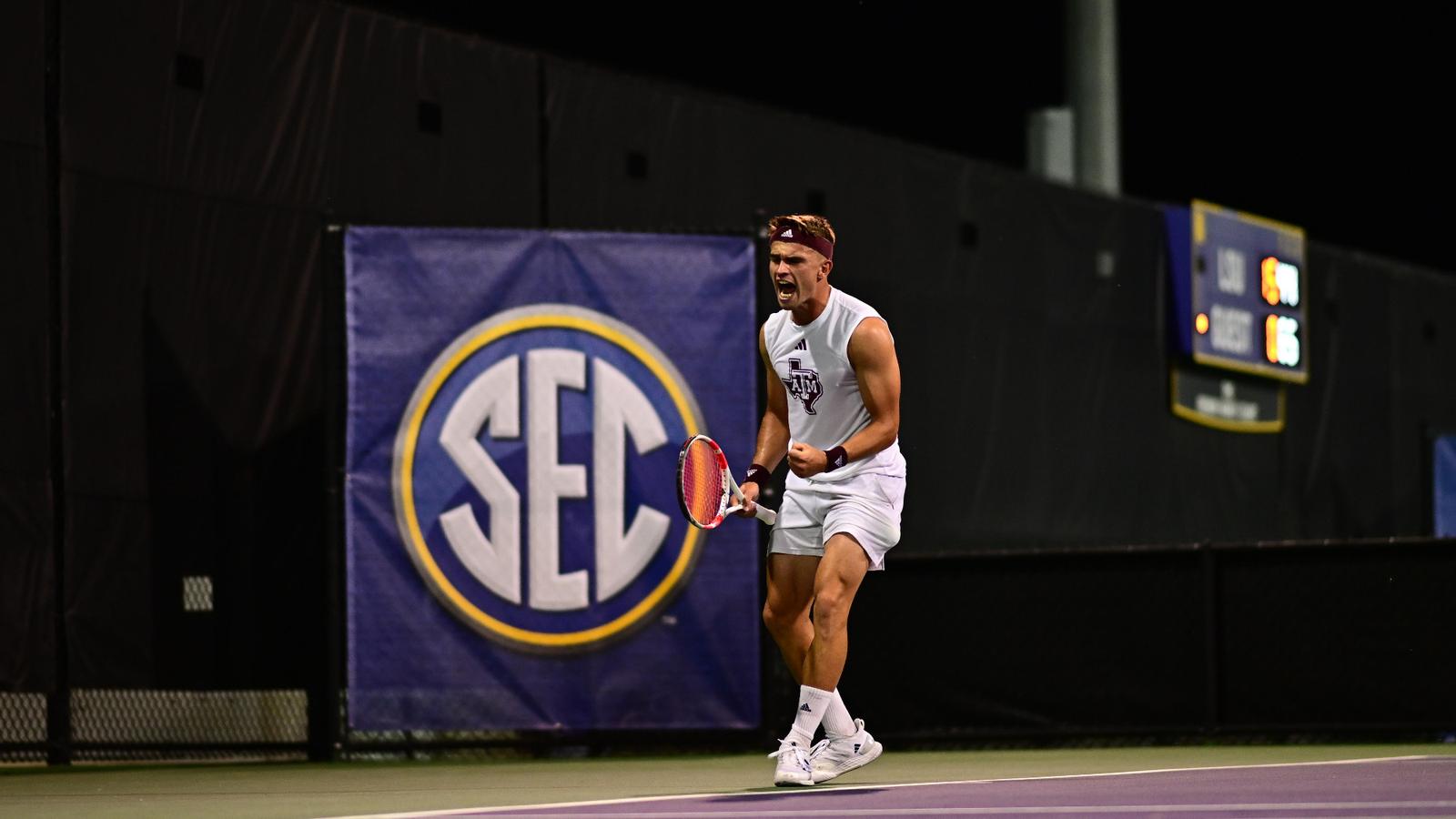 Texas A&M Men’s Tennis Begins NCAA Tournament Against Rice on May 3