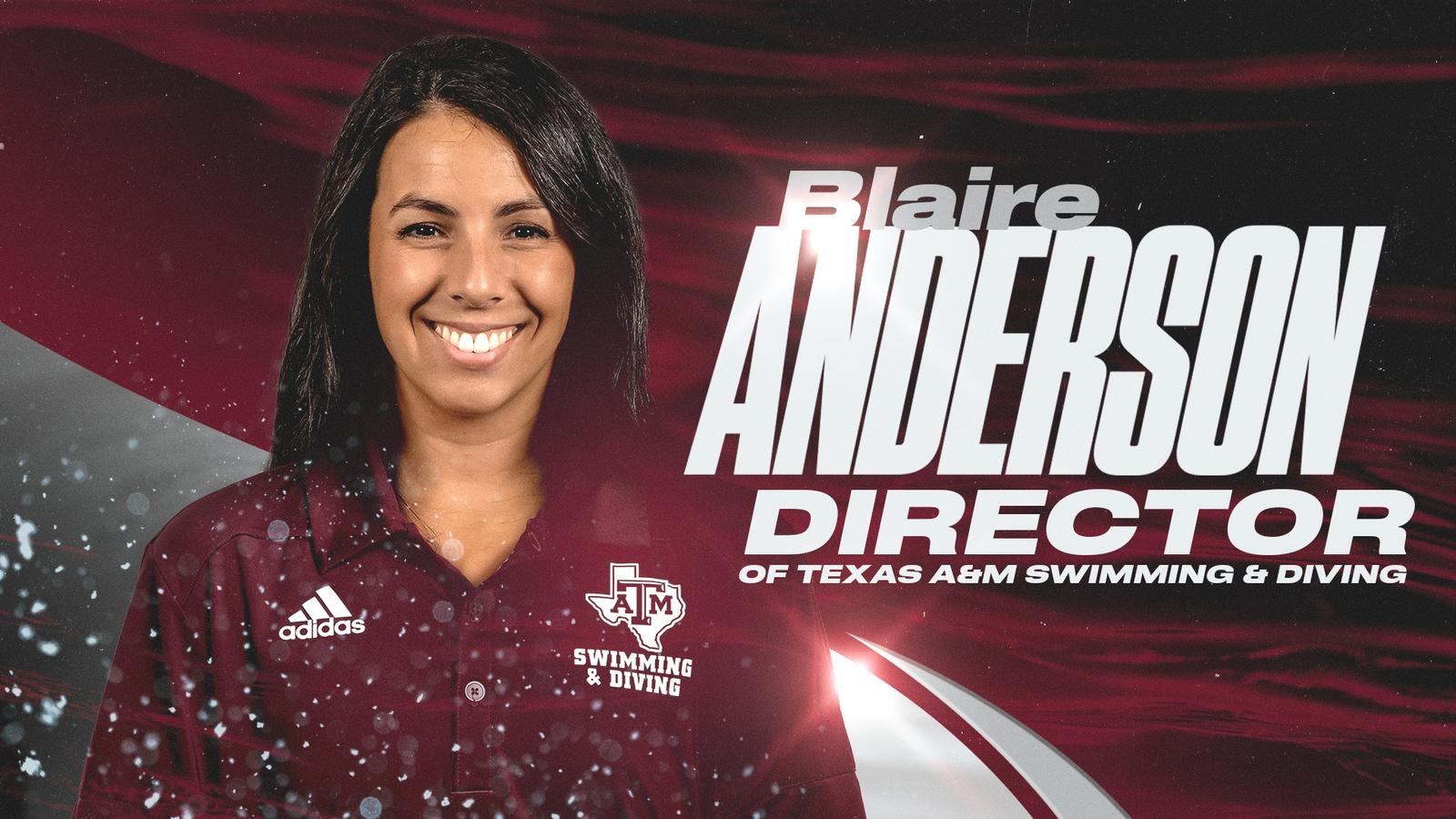 Anderson Named Director of Texas A&M Swimming & Diving