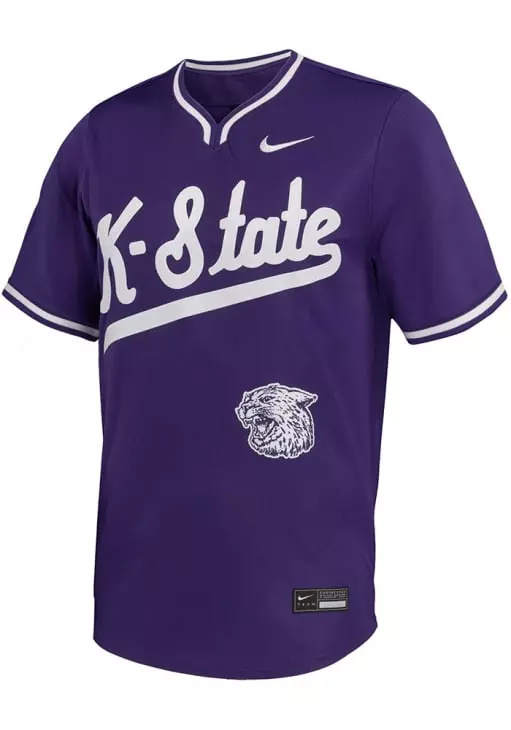 Men's K-State Wildcats Purple Nike Limited V-Neck Jersey