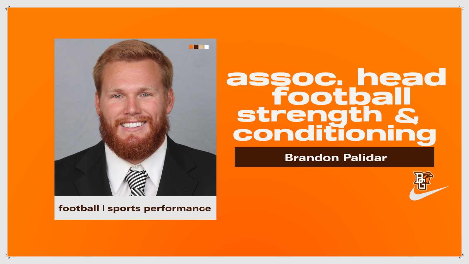 Brandon Palidar Named Associate Head Football Strength & Conditioning Coach