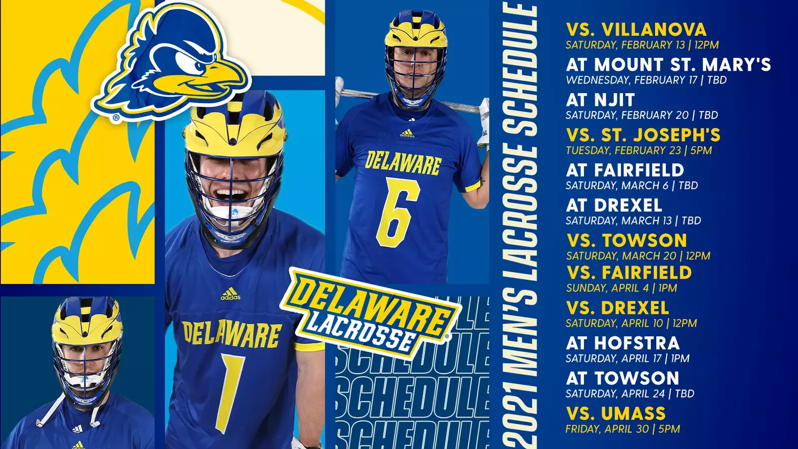 Men’s Lacrosse Releases 2021 Schedule University of Delaware Athletics