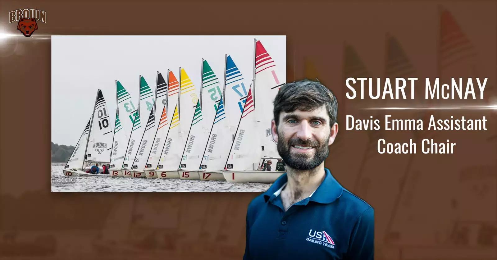Stuart McNay named Davis Emma Assistant Coach Chair for Sailing - Brown ...