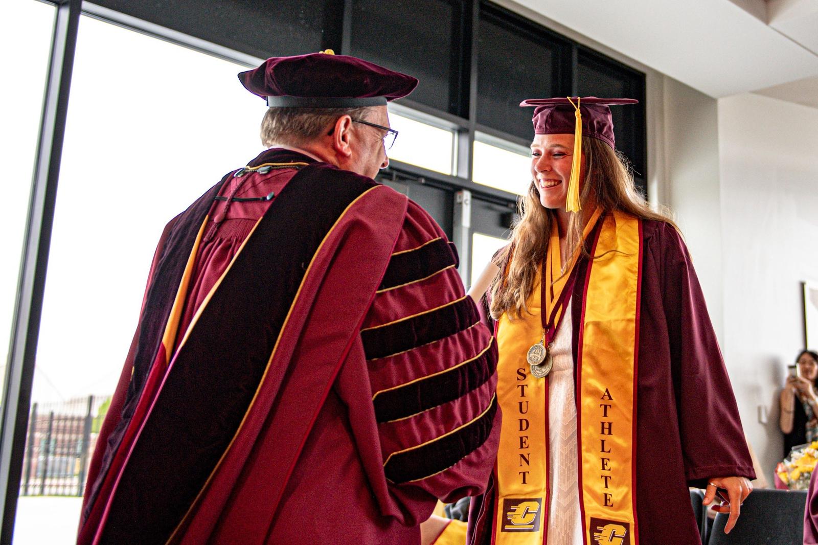 CMU Holds Special Graduation Ceremony for Spring Student-Athletes