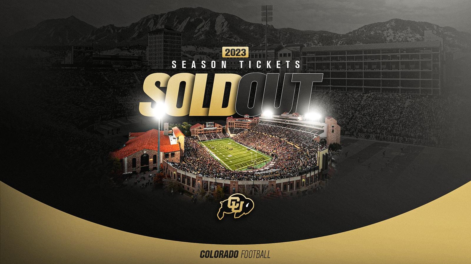 Colorado Football 2023 Season Tickets Sold Out - University of Colorado Athletics
