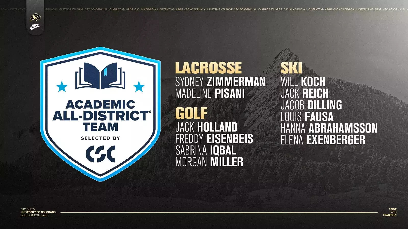 University of Colorado Athletics