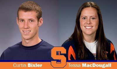 Curtis Bixler and Tessa MacDougall are the Scholar-Athletes of the week for the week of September 7, 2009.