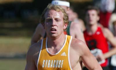 Nathan Rath competing in cross country for Syracuse in 2004.