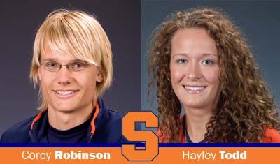 Corey Robinson and Hayley Todd are scholar-athletes of the week (Sept. 6)