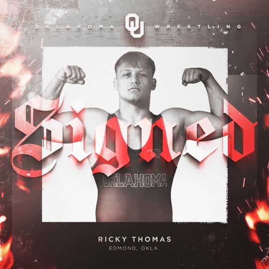 OU Wrestling Adds Ricky Thomas to Signing Class
