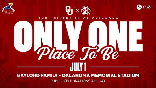OU Announces July 1 SEC Celebration Events