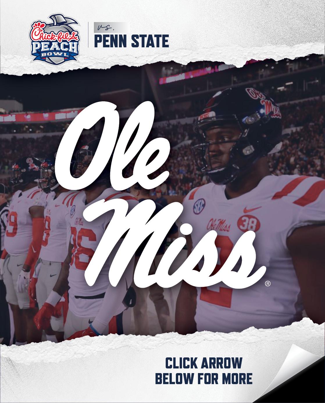 Chick-fil-A Peach Bowl - Ole Miss Rebels VS Penn State Nittany Lions