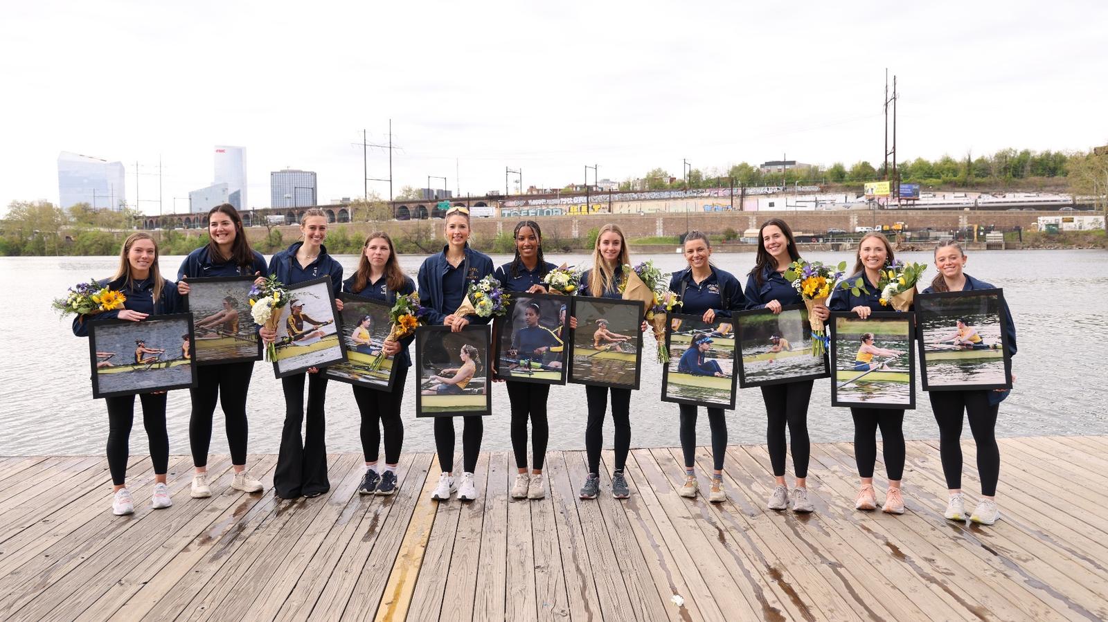 Women’s Rowing Closes Out Kelly Cup With Three Second Place Finishes on Senior Day