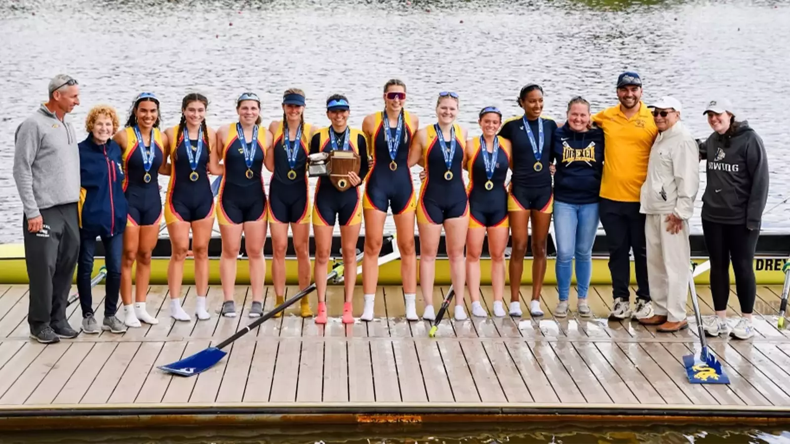 Women’s Rowing Varsity 8+ Captures Gold at Jefferson Dad Vail Regatta