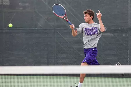 Men's Tennis comes home Saturday to battle Trinity and Tyler Image