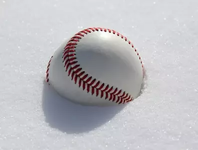 Snow baseball