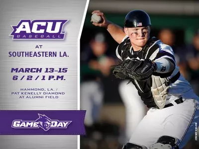 Baseball's road swing continues with three-game series at Southeastern La. Image