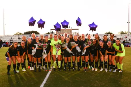 Soccer Caps Regular Season with Senior Night Victory Image