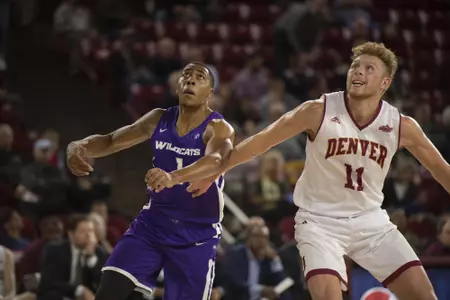 The University of Denver Pioneers hosted the Abilene Christian University Wildcats Thursday, November 15, 2018 for a basketball game at Magness Arena in Denver, Colorado. Photo by Mark Reis