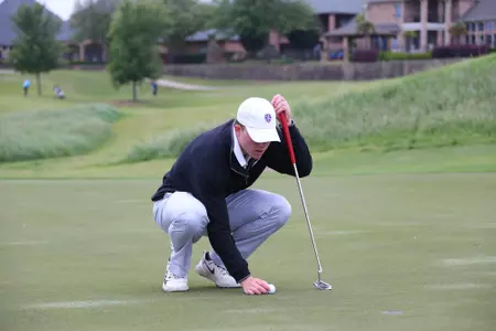 McKinney, TX - APRIL 25: Southland Conference men's golf conference championship at Stonebridge Country Club Dye course in McKinney on April 25, 2018 in McKinney, Texas. (Photo by Rick Yeatts)