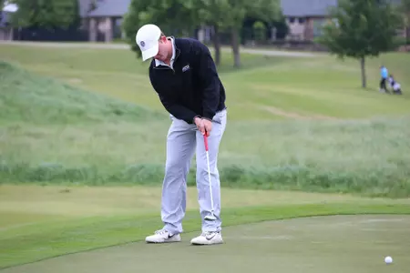 McKinney, TX - APRIL 25: Southland Conference men's golf conference championship at Stonebridge Country Club Dye course in McKinney on April 25, 2018 in McKinney, Texas. (Photo by Rick Yeatts)