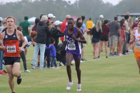 Denis Lagat competes in a race held Oct. 2018.