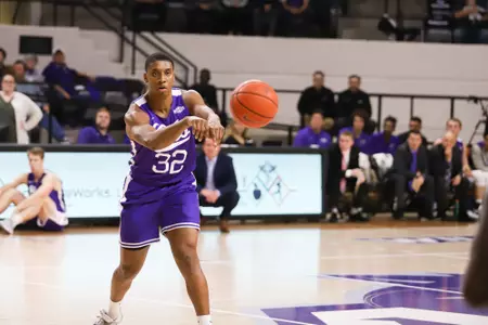 Joe Pleasant passes the ball in a game against Pepperdine