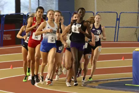 Irene Rono leads the 3K pack at the 2020 Southland Championships.