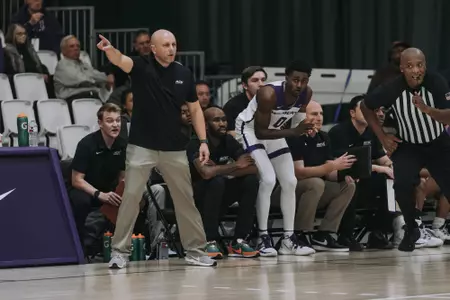 Coach Tanner on the sidelines in the win over Dallas