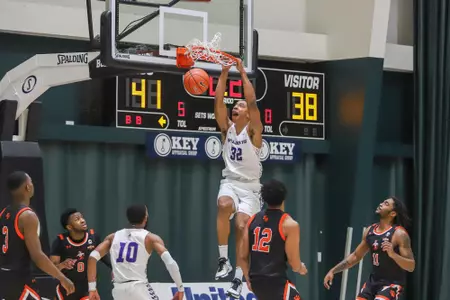 Joe Pleasant throws down a monster dunk in a win over Sam Houston