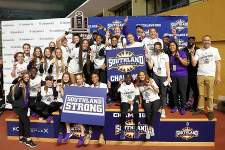 ACU women won the 2021 Southland Conference Indoor Track & Field Championship
