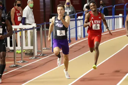 Jack Marshall at the 2021 Southland Conference Indoor Track & Field Championships