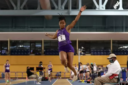 Megan Kirby at the 2021 Southland Conference Indoor Track & Field Championships