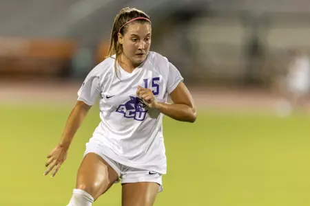 Abilene Christian University Women’s Soccer takes on the University of Texas in a pre-season exhibition match.Captured at Myers Stadium, Austin on Aug 13, 2021.Moments Matter by Brandon McKinney