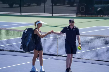 Alice Klinteby and coach Bryan Rainwater