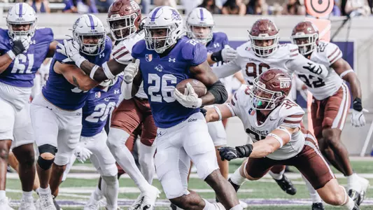 Jordon Vaughn runs the ball against Eastern Kentucky on October 19, 2024