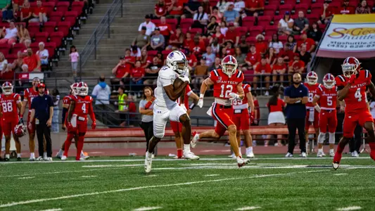 Blayne Taylor scores a touchdown at Utah Tech on Sept 28, 2024