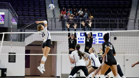 Alexis Strong Hitting Against Seattle U