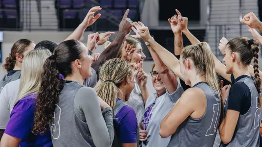 Women's Basketball Team Huddle