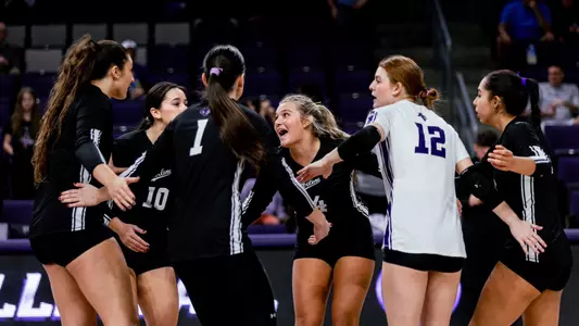 Sydney Payne in a Huddle at GCU